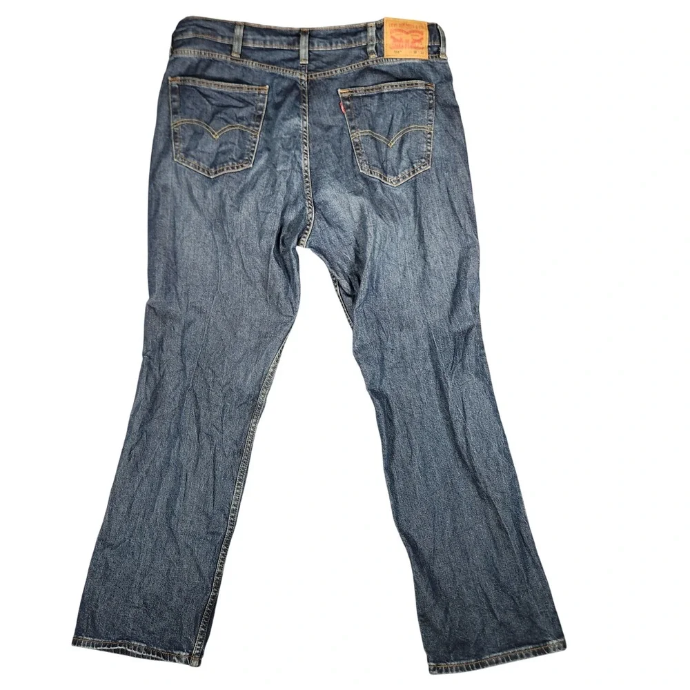Levi's 514 Straight Fit Jeans Mens 38x32 Blue Excellent Medium Wash Denim